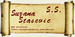 Suzana Stašević vizit kartica